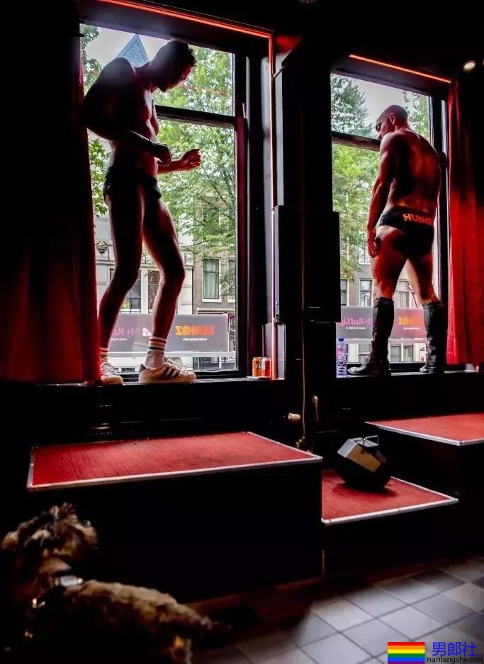 探访阿姆斯特丹红灯区，橱窗里全是肌肉男模 - 51虹马