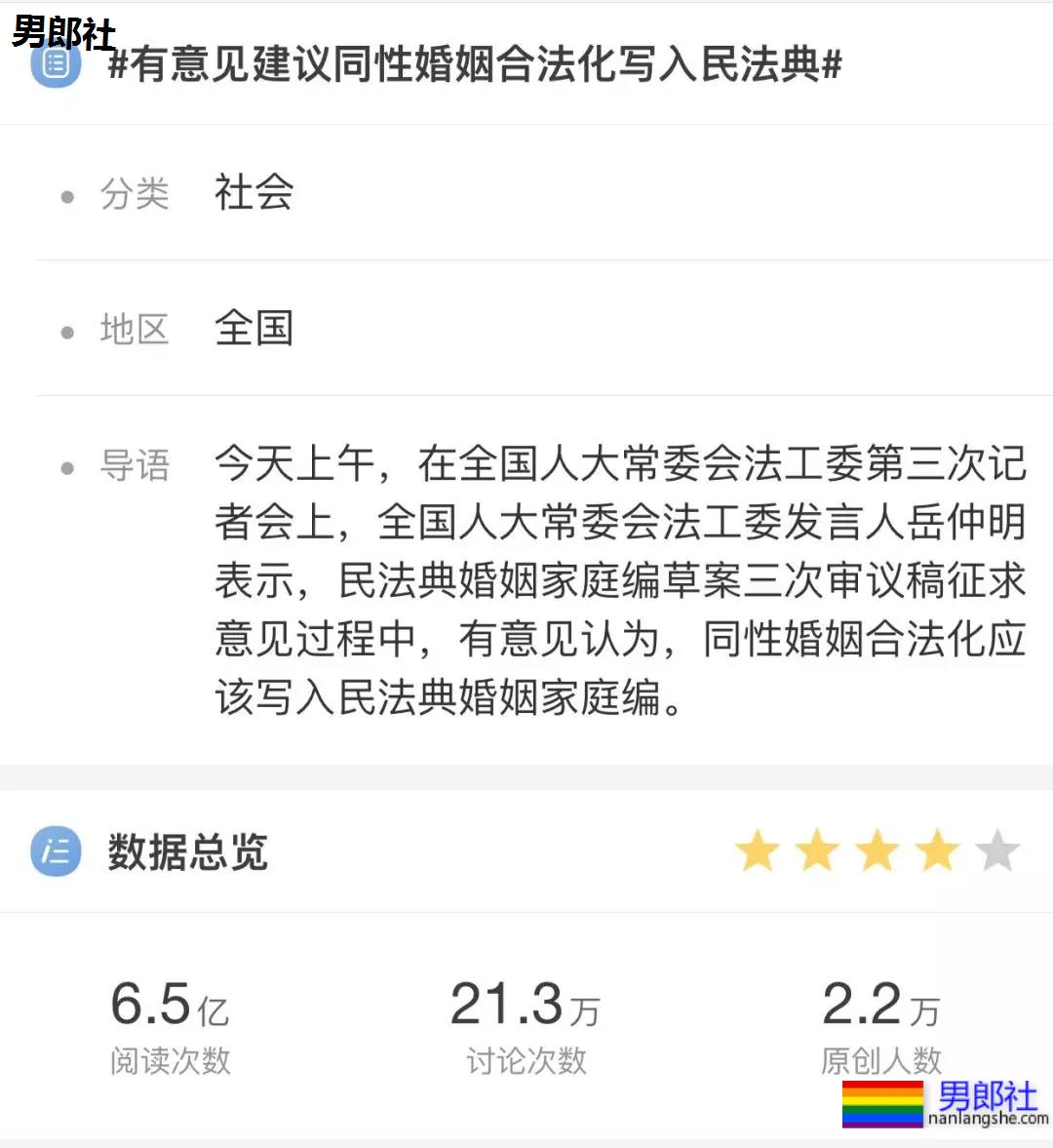 一场关于「同性婚姻合法化」首次公共讨论的背后 - 51虹马