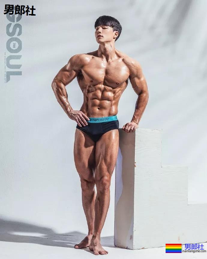 童颜硕体的年轻的健身私教 — 韩国男子健身健美模特系列 - 51虹马