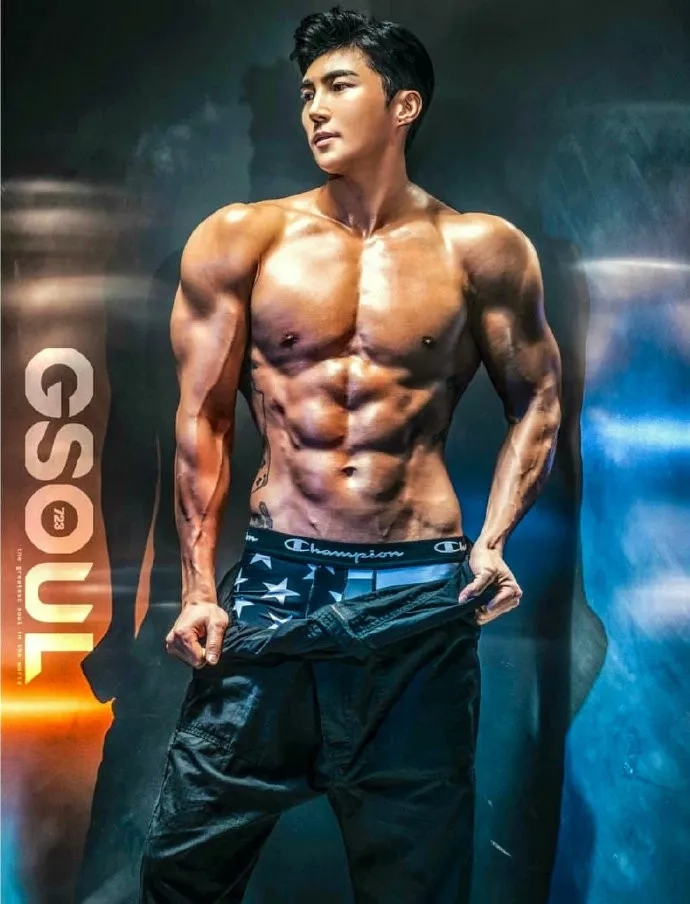 呼之欲出的解释肌肉—韩国KR健身健美模特-51虹马