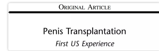 全球首例最完整丁丁移植手术:敏感度高,功能正常 - 51虹马 全球首例最完整丁丁移植手术:敏感度高,功能正常 - 51虹马