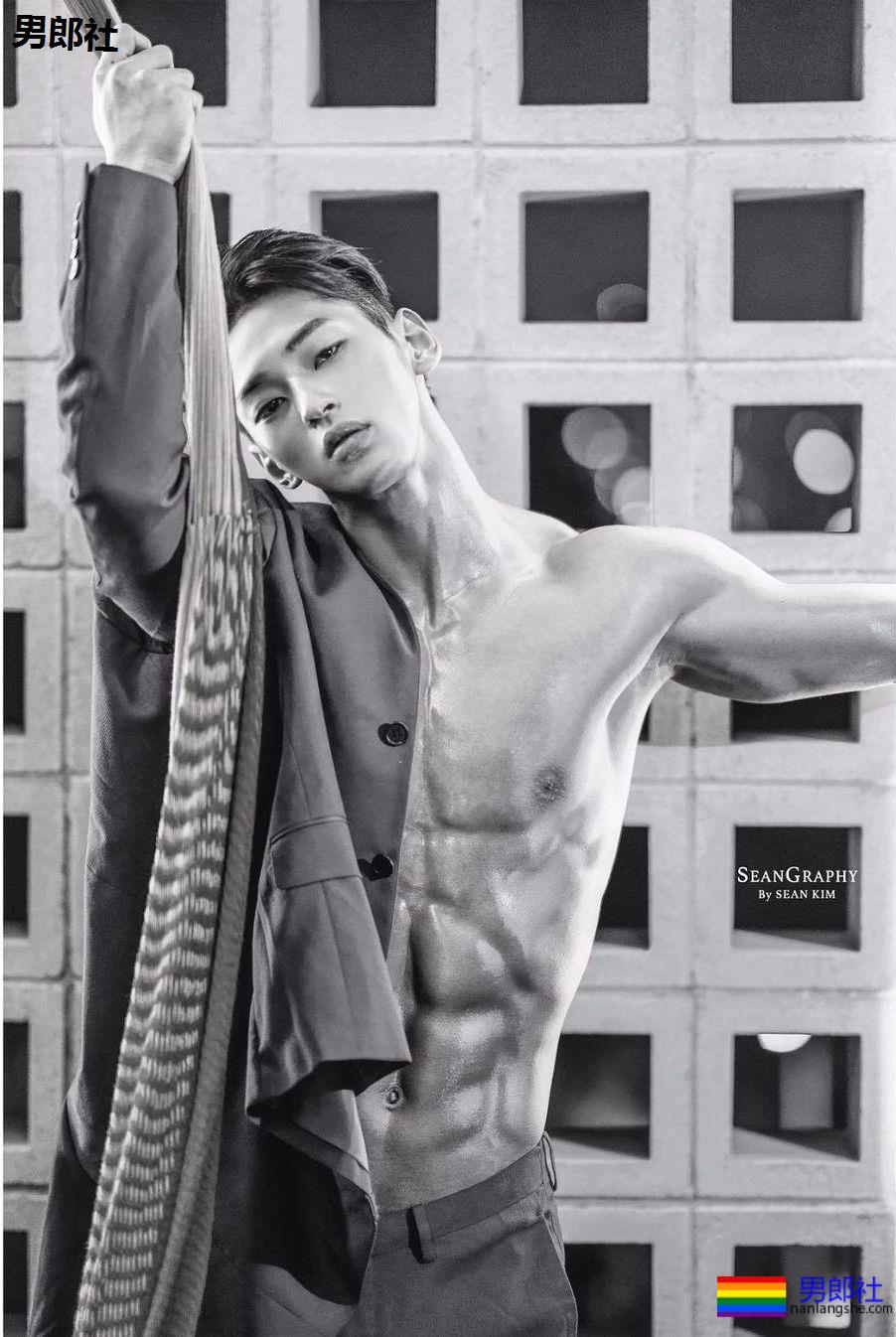 筋肉健身男模,韩国人都是统一模子印出来的么-51虹马