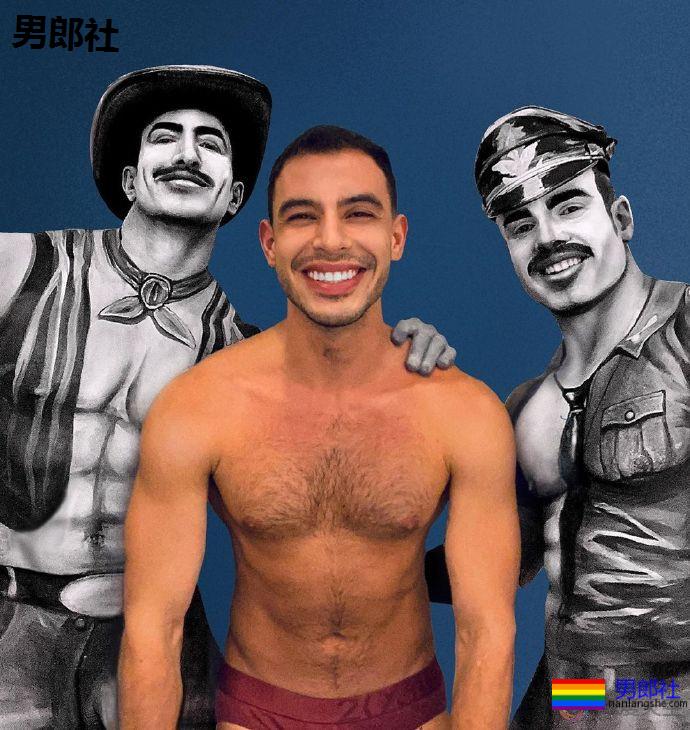 人体彩绘师把“芬兰的汤姆”画作搬入现实 - 51虹马