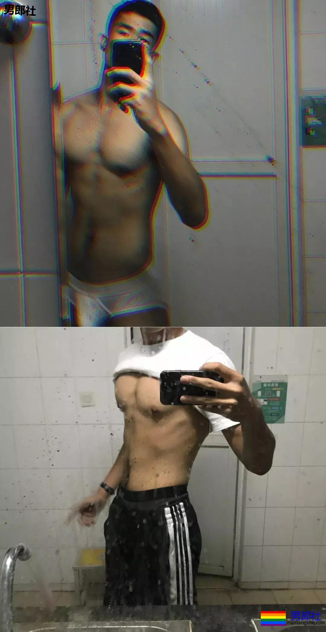 更衣室的00后正装肌肉男！这身材发育的太棒了！ - 51虹马