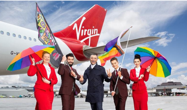 维珍航空赞助曼彻斯特同志骄傲节支持LGBTQ-51虹马