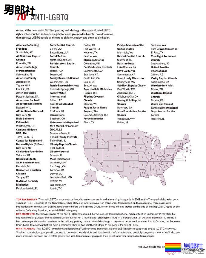 美国反LGBTQ仇恨团体激增 - 51虹马