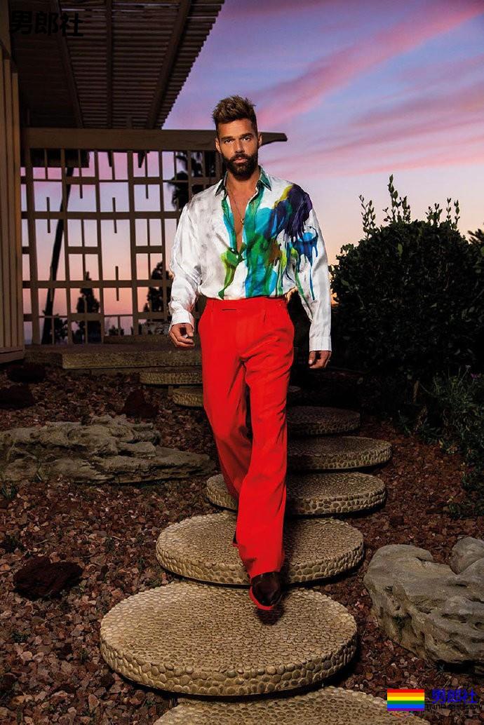 瑞奇·马丁登上《时装男士》封面 - 51虹马