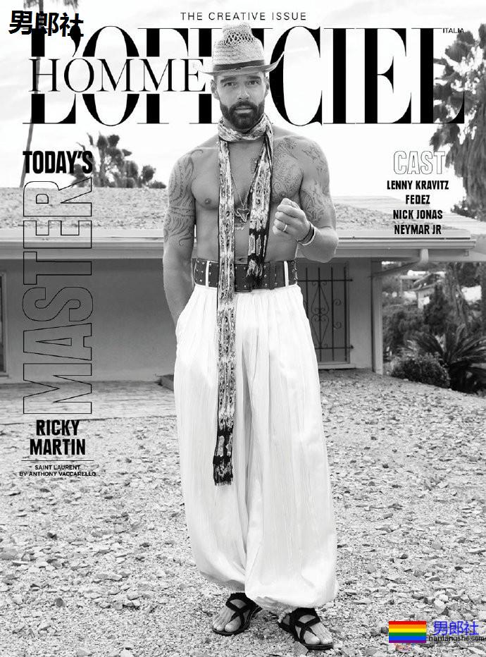 瑞奇·马丁登上《时装男士》封面 - 51虹马