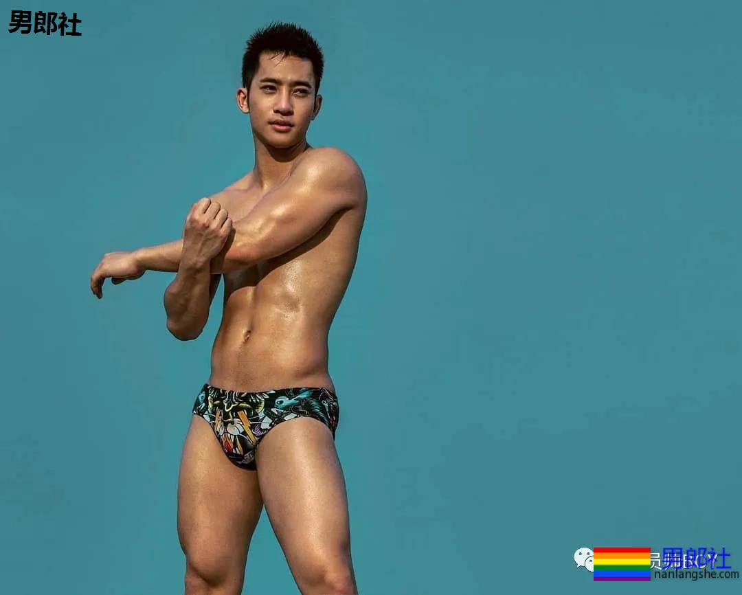 穿泳裤比陈艾森还好看的男模，找了位肌肉工程师当老公 - 51虹马