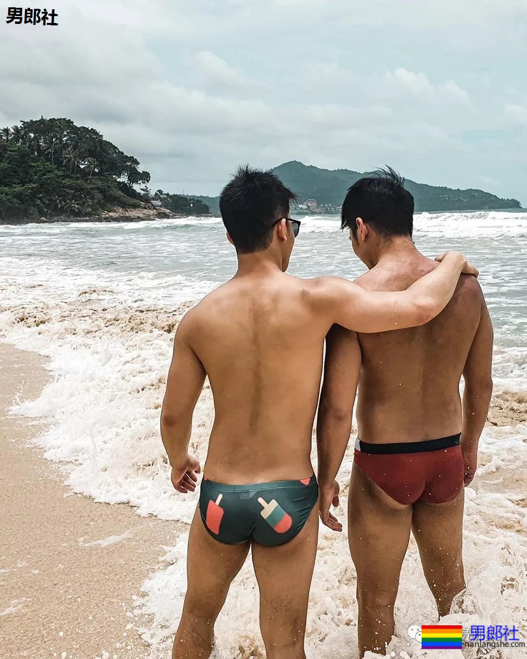 穿泳裤比陈艾森还好看的男模，找了位肌肉工程师当老公 - 51虹马