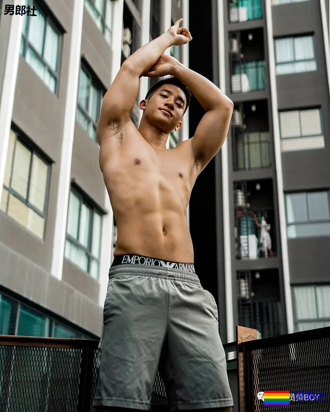 穿泳裤比陈艾森还好看的男模，找了位肌肉工程师当老公 - 51虹马
