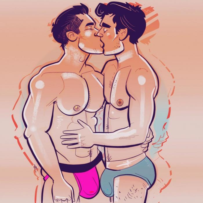 性感男同志IG插画炽热情欲 - 51虹马