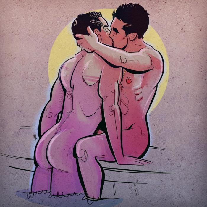 性感男同志IG插画炽热情欲 - 51虹马