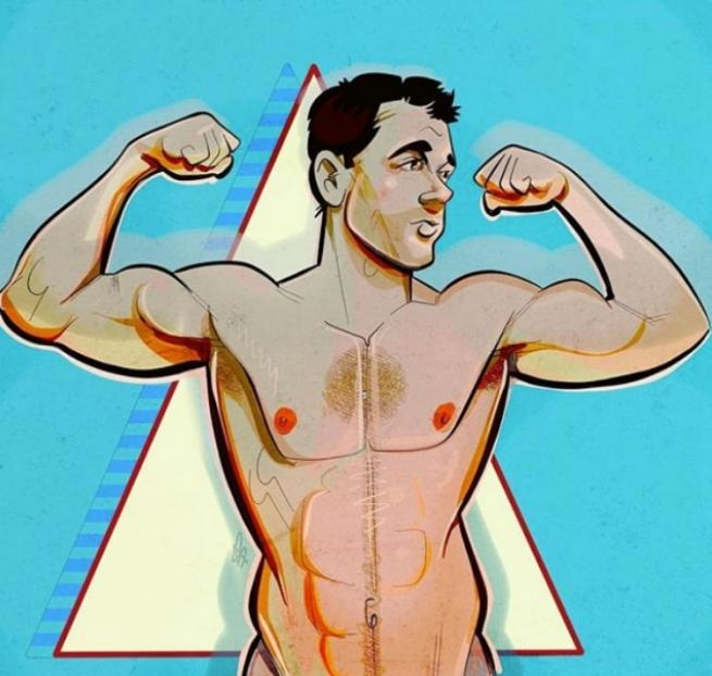 性感男同志IG插画炽热情欲 - 51虹马