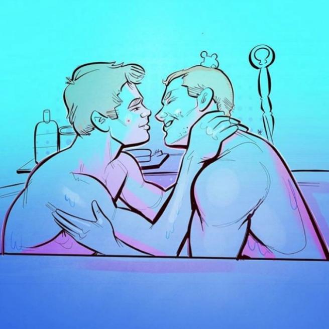 性感男同志IG插画炽热情欲 - 51虹马