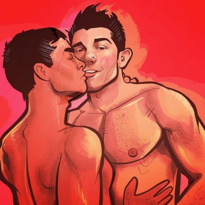 性感男同志IG插画炽热情欲 - 51虹马