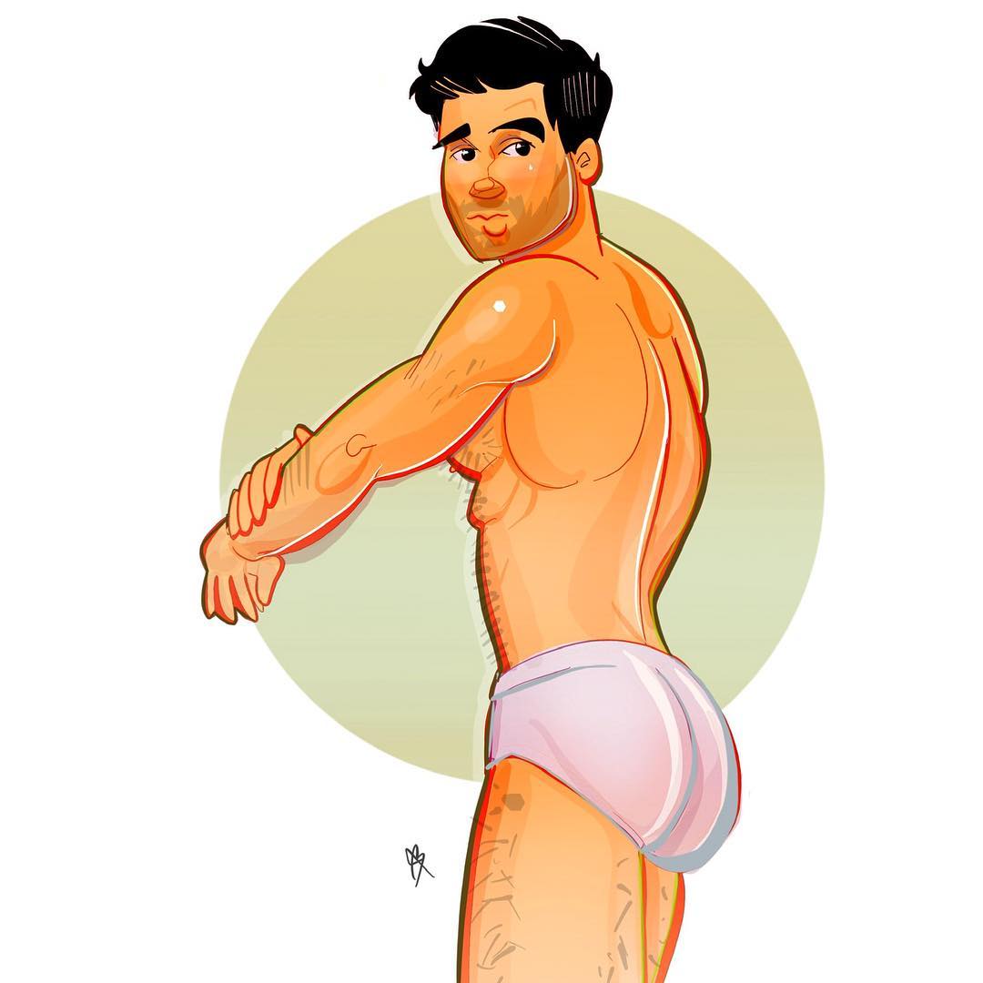 性感男同志IG插画炽热情欲 - 51虹马