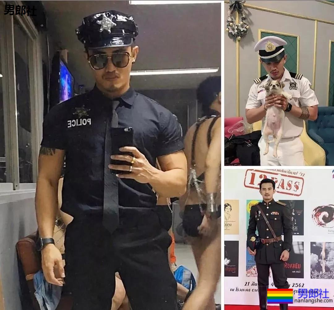 正装胡茬男肌肉身材样性感，健身房里太爷们 - 51虹马