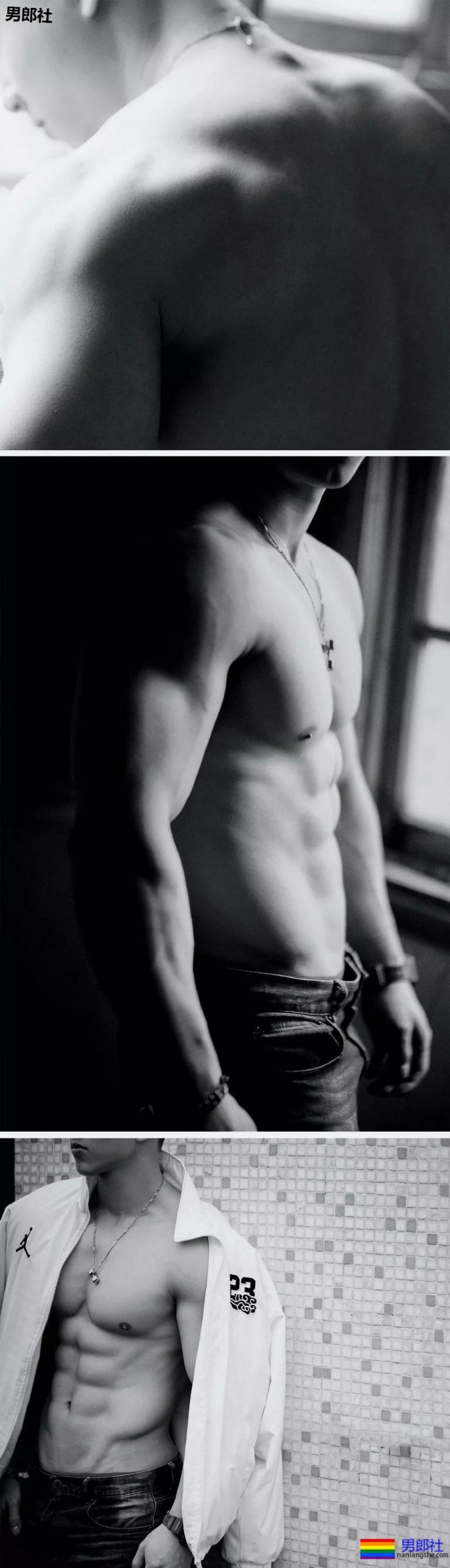 楼道里那个穿牛仔裤的肌肉男！ - 51虹马