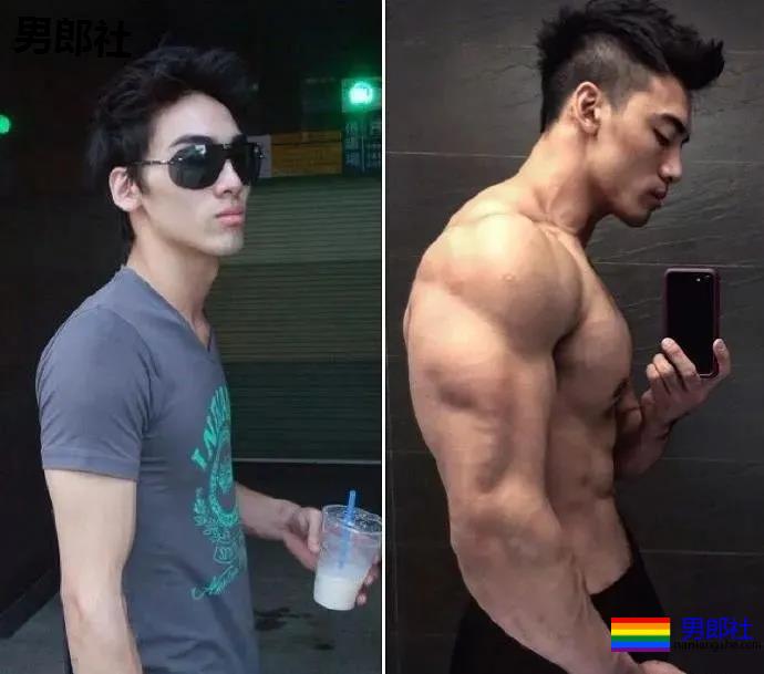 纪言恺、张绍刚肌肉私教火了，从小弱鸡逆袭成型男变化竟然这么大！ - 51虹马