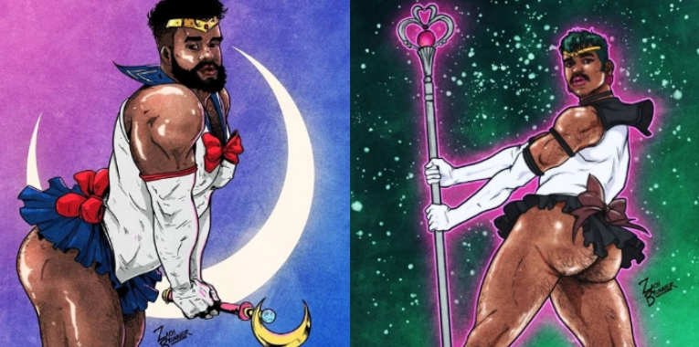 美漫英雄宝可梦大变身！外国插画家二创动漫角色 露毛性感搔首弄姿恶趣味十足 - 51虹马