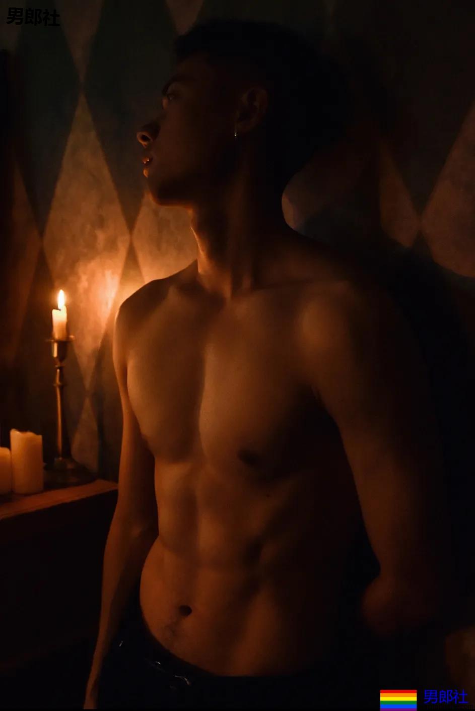 寸头腹肌体育生拍正装写真，这田径肌肉弟弟的腹肌真是绝了！ - 51虹马