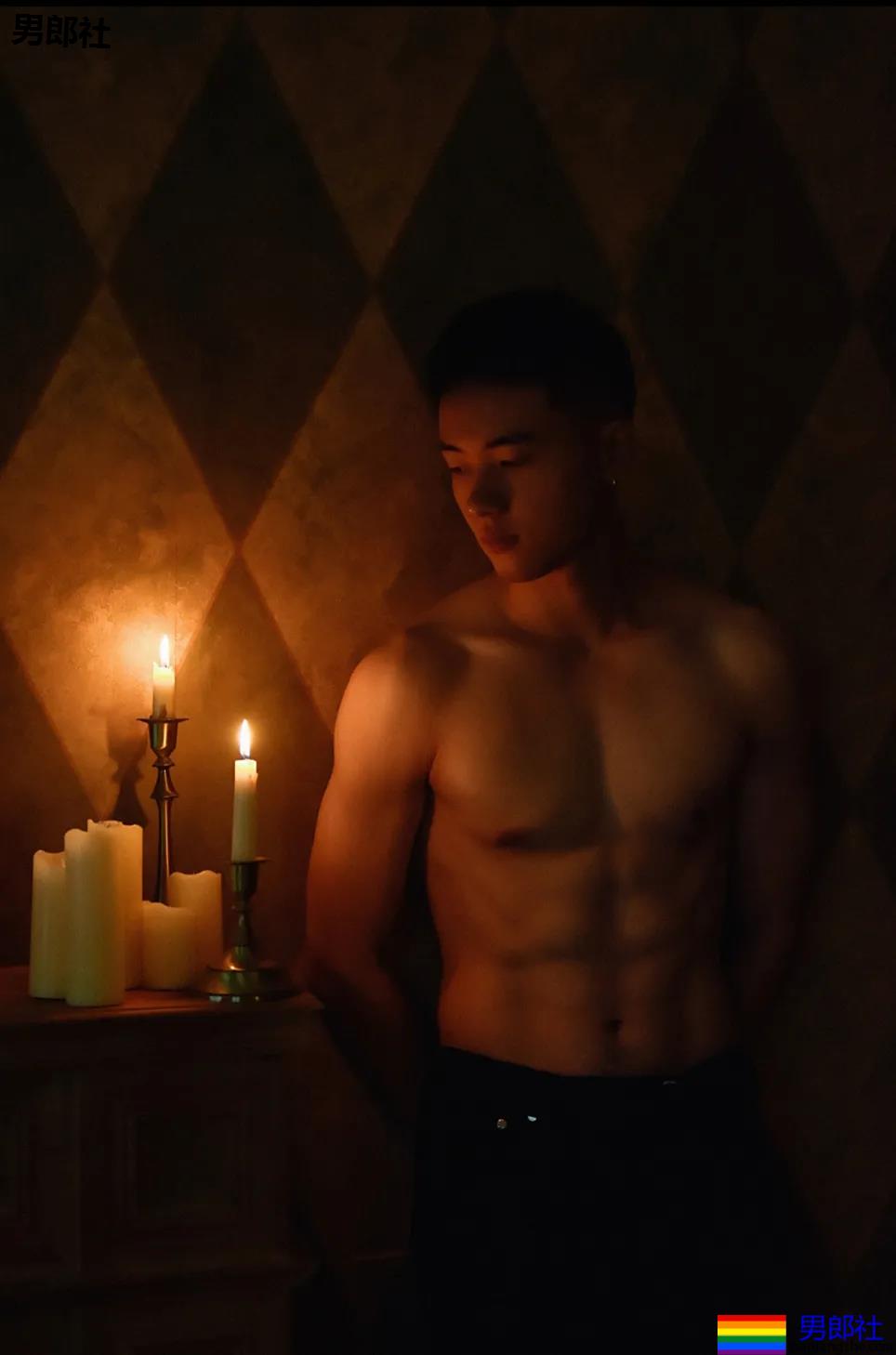 寸头腹肌体育生拍正装写真，这田径肌肉弟弟的腹肌真是绝了！ - 51虹马