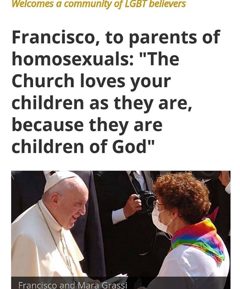 教宗首度表態支持同性民事結合：同性戀有成家的權利，他們都是上帝的子民 - 51虹马