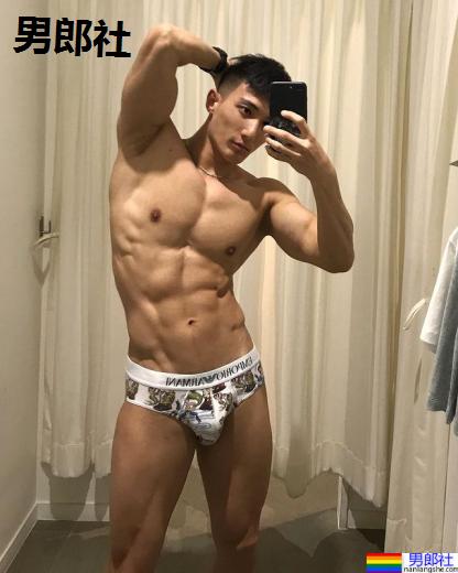 纯白曼谷内裤男模和皮皮宠物秀出好肌肉：赵中齐 Jasper-51虹马