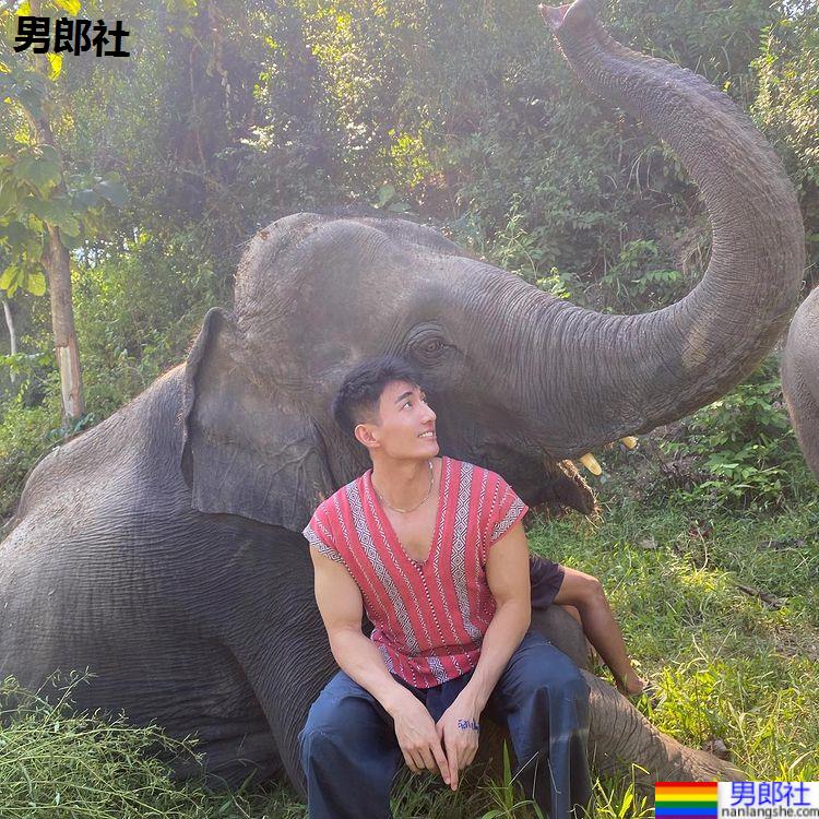 纯白曼谷内裤男模和皮皮宠物秀出好肌肉：赵中齐 Jasper - 51虹马