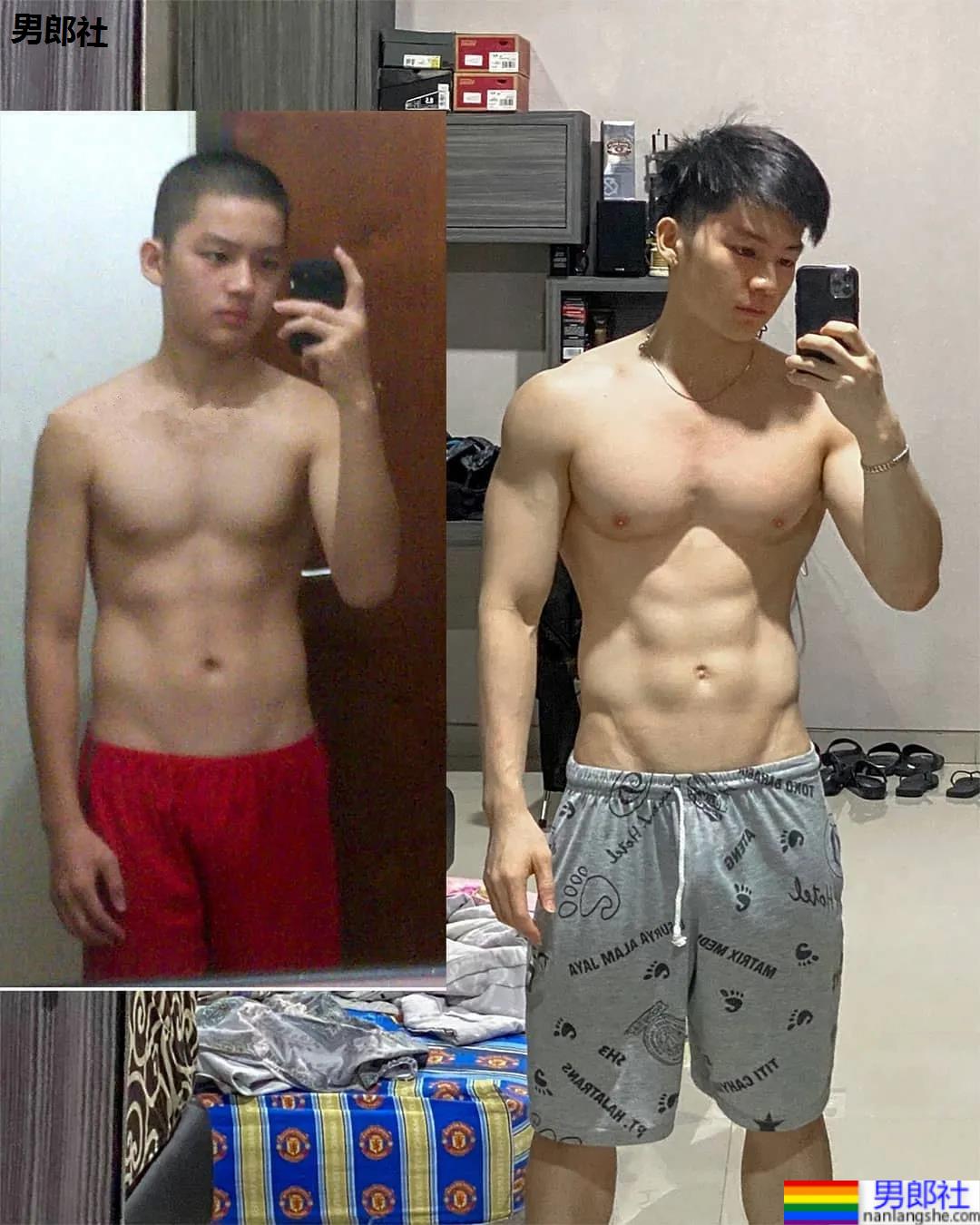 牛奶肌寸头小奶狗换衣被抓拍走红！如今这身材90％的网友都说可！ - 51虹马