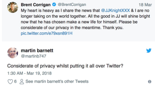 着名G片演员「美国甜心」宣布和未婚夫分手：请为我们保留一点隐私空间 - 51虹马