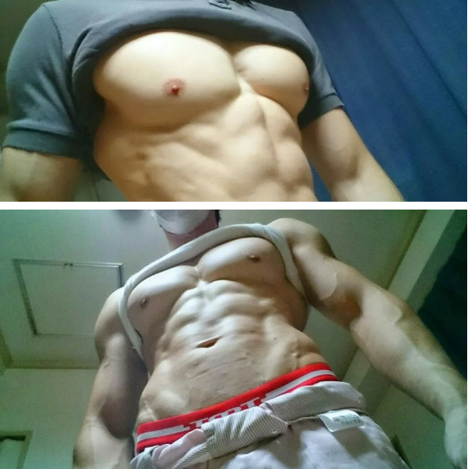 靠着大胸肌在推上火起来的博主，确实练很棒 - 51虹马