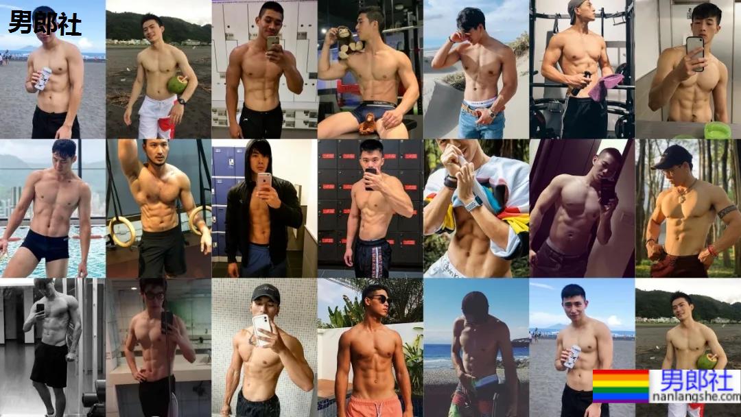 可狼可奶的华裔小哥哥，腹肌荷尔蒙爆棚，这身材太馋人了！-51虹马