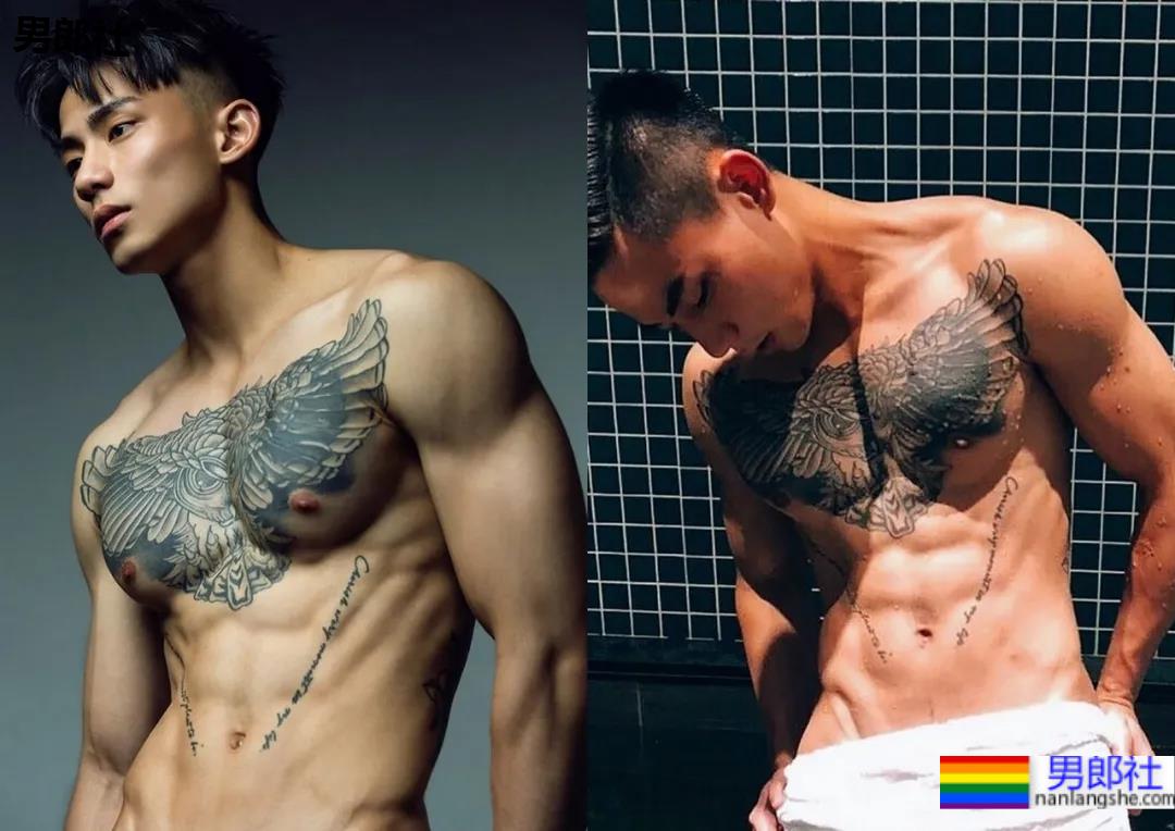 可狼可奶的华裔小哥哥，腹肌荷尔蒙爆棚，这身材太馋人了！ - 51虹马