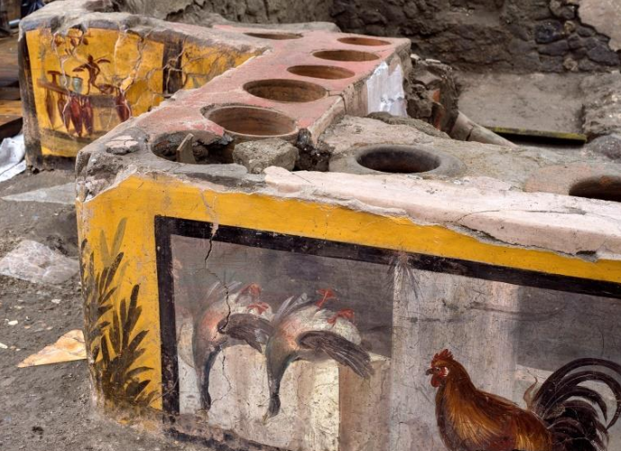 庞贝古城发现小吃摊遗址 千年壁画惊现恐同刻字 - 51虹马 庞贝古城发现小吃摊遗址 千年壁画惊现恐同刻字 - 51虹马