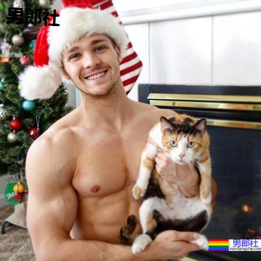 和重训与超萌猫猫过着幸福人生的美国巨巨帅哥：Cody Messner - 51虹马