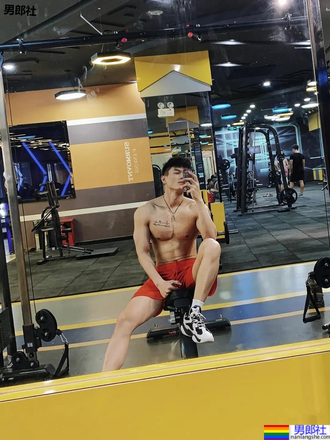 182体育系腹肌小狼狗，这薄肌身材让人不淡定了! - 51虹马