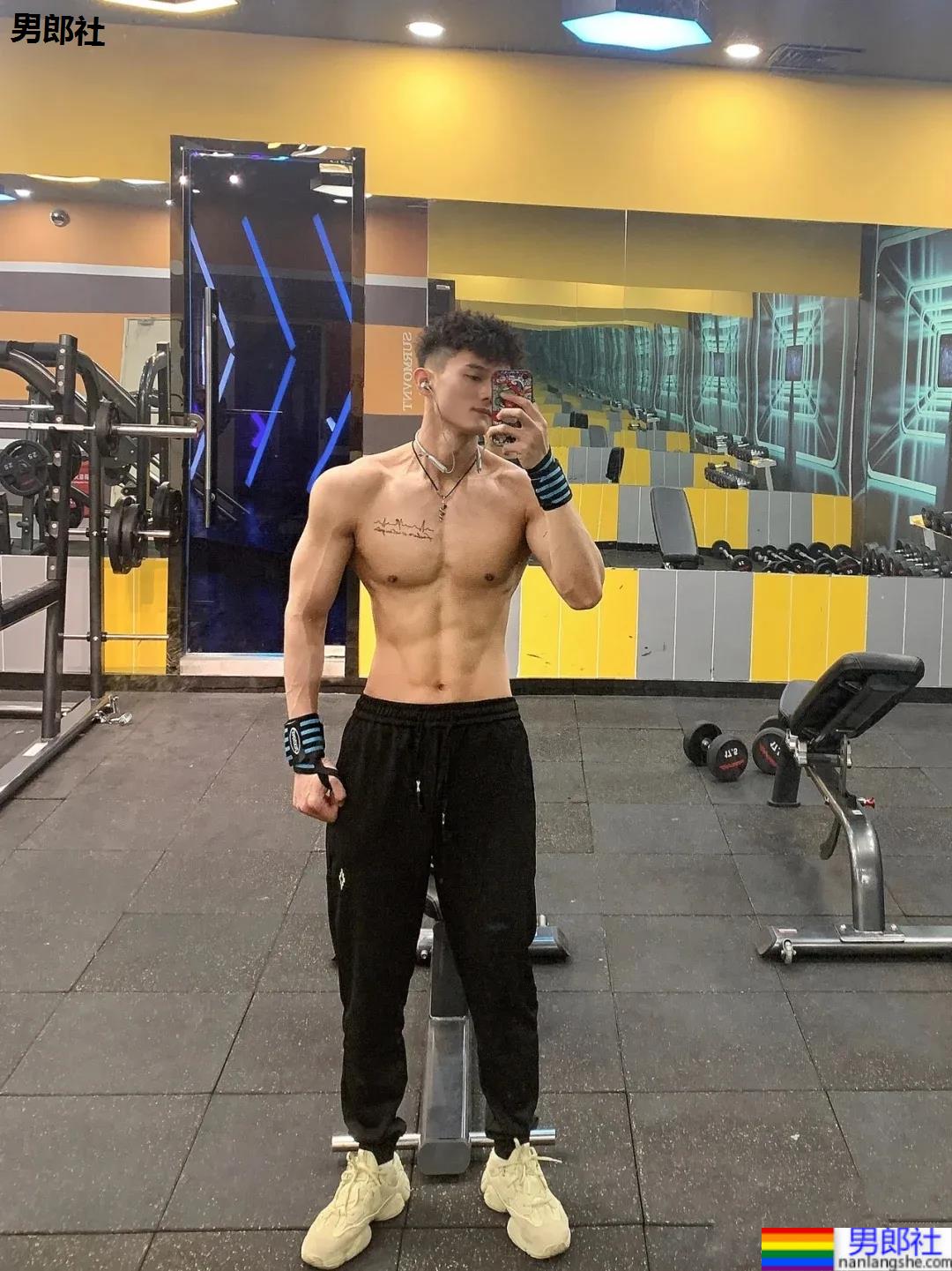 182体育系腹肌小狼狗，这薄肌身材让人不淡定了! - 51虹马