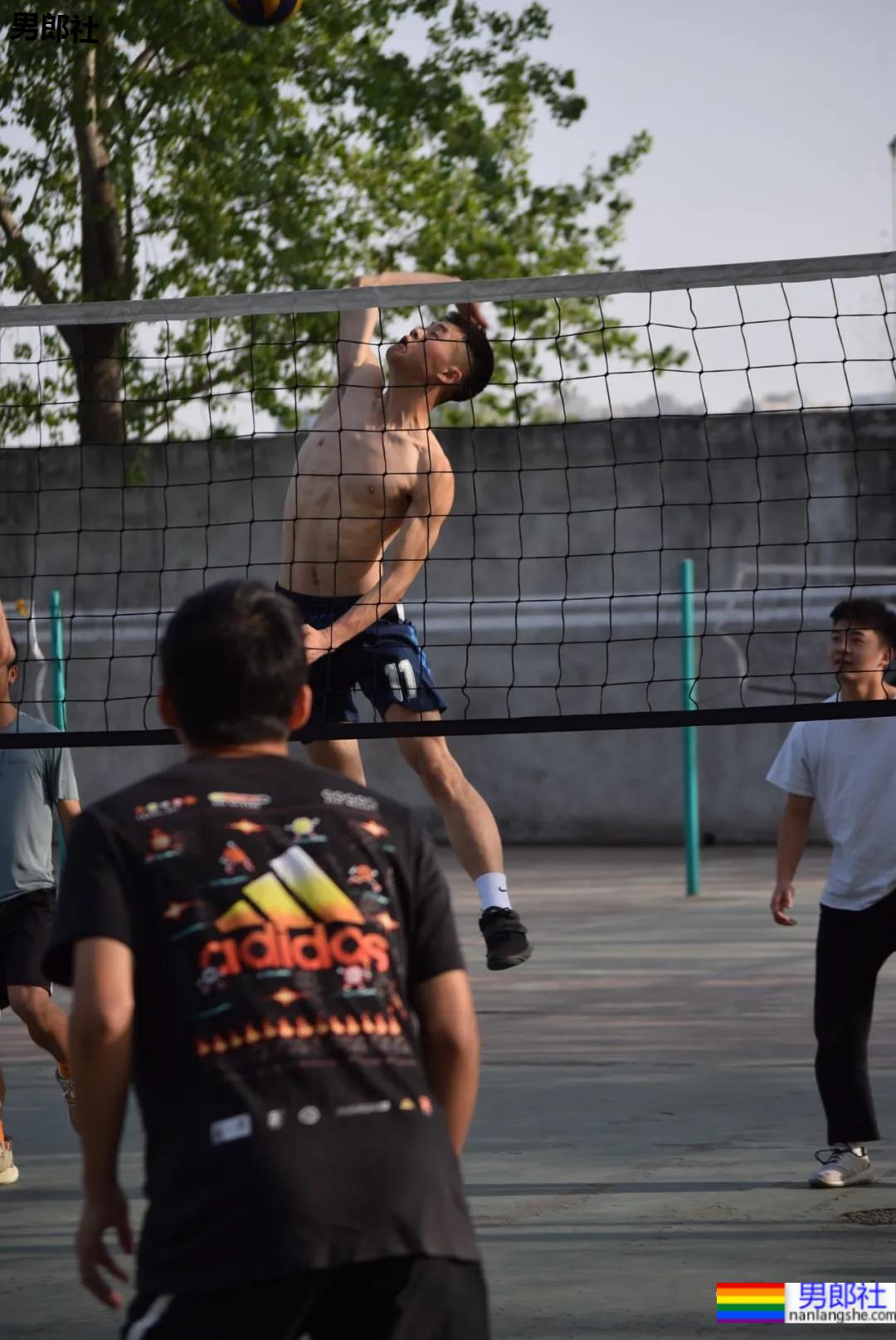 抓拍打排球的腹肌小哥哥，不穿衣服也太好看了 - 51虹马