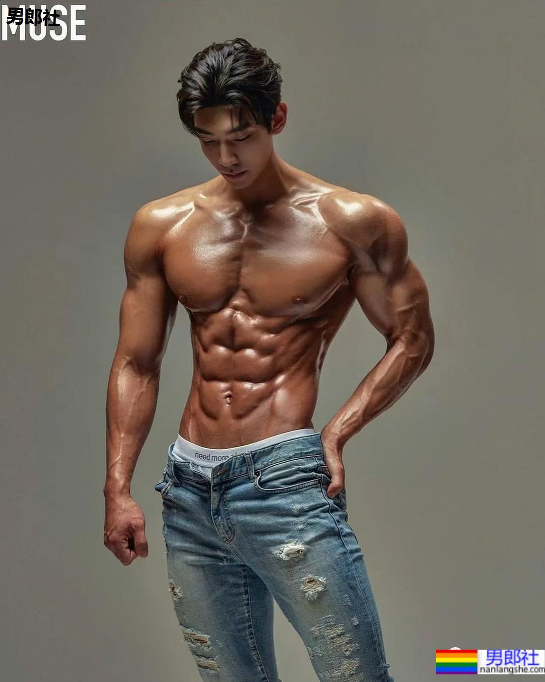 奶凶体育生一战成名，被摄影师拍腹肌大片，他真不适合穿衣裳 - 51虹马