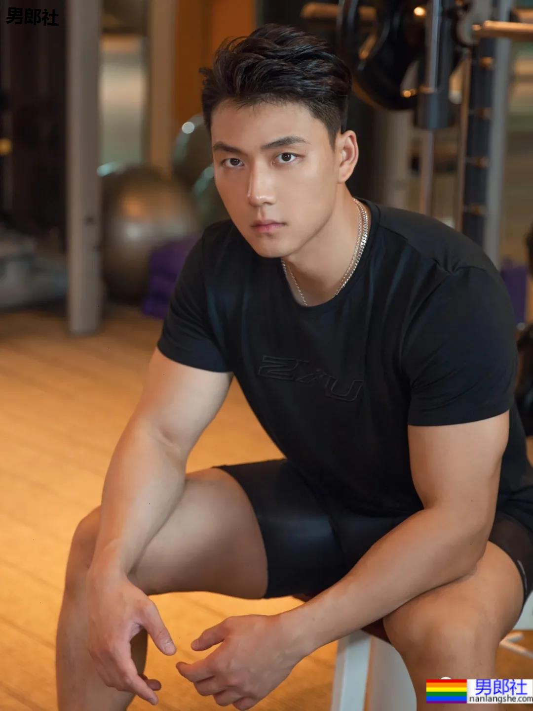 地铁上的肌肉运动男火了！胸肌撑爆白衬衫，神仙身材被肖一遣拍过！ - 51虹马