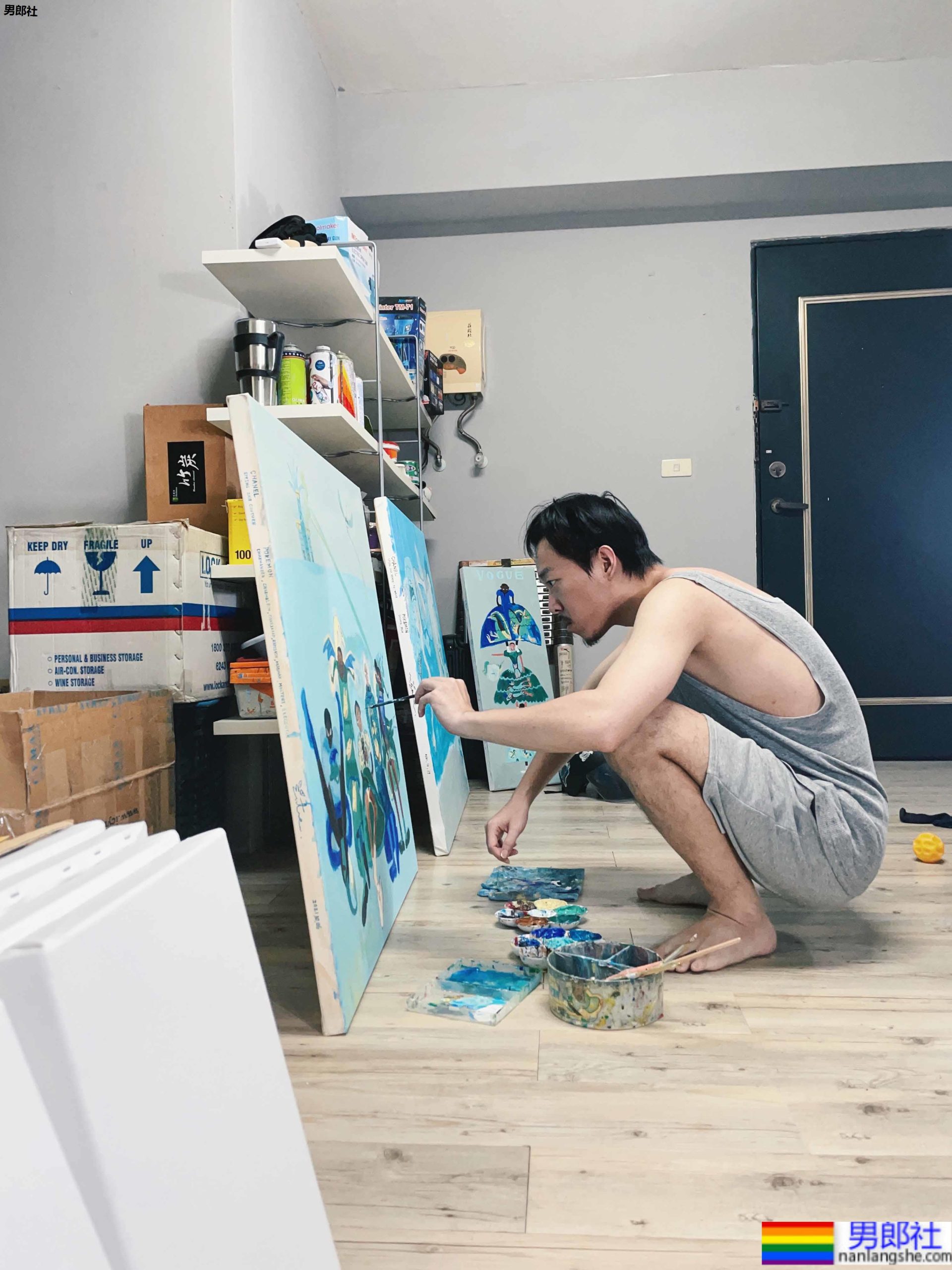 颓废系型男插画家:桑拿大可 - 51虹马 颓废系型男插画家:桑拿大可 - 51虹马