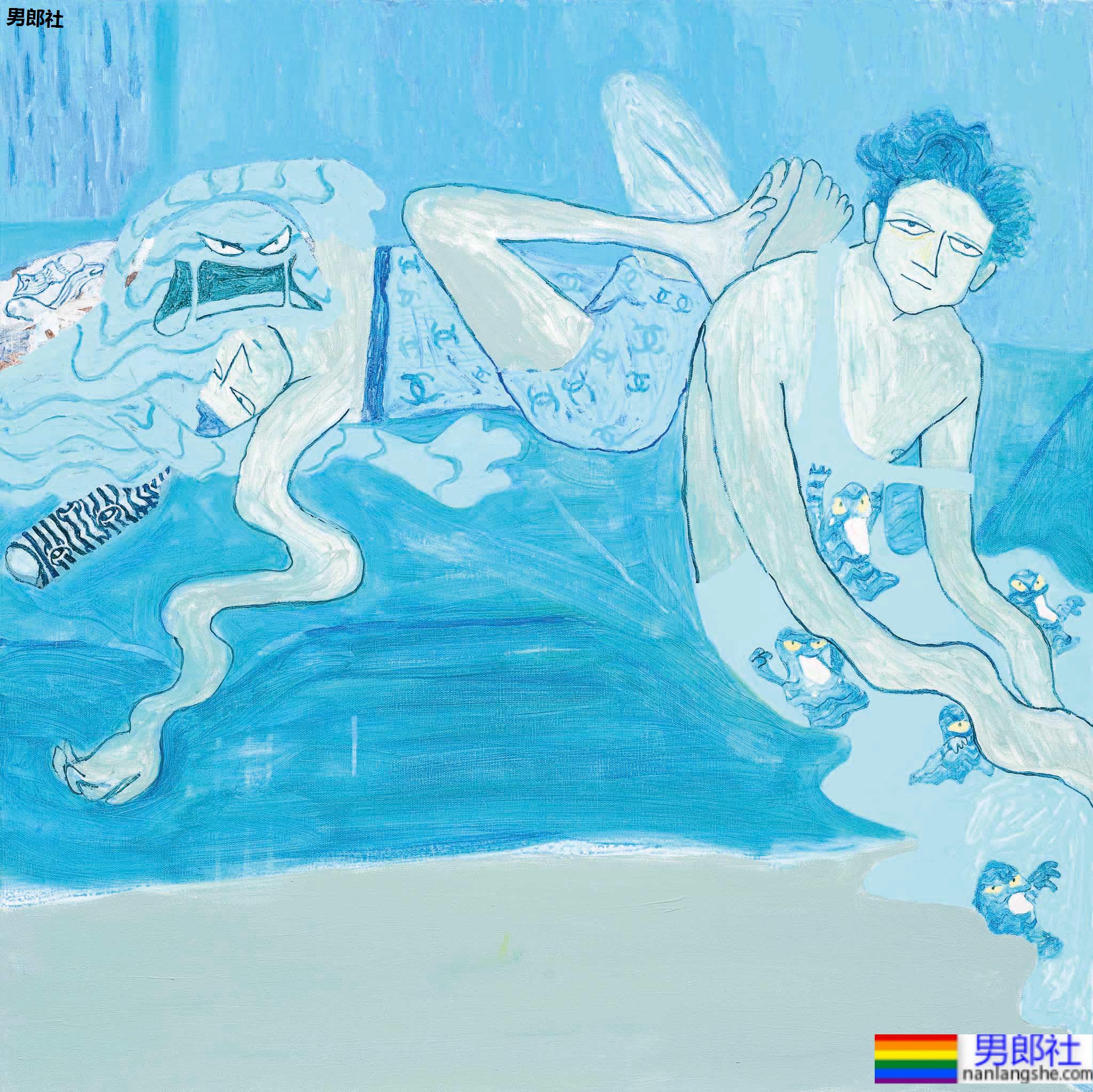 颓废系型男插画家:桑拿大可 - 51虹马 颓废系型男插画家:桑拿大可 - 51虹马