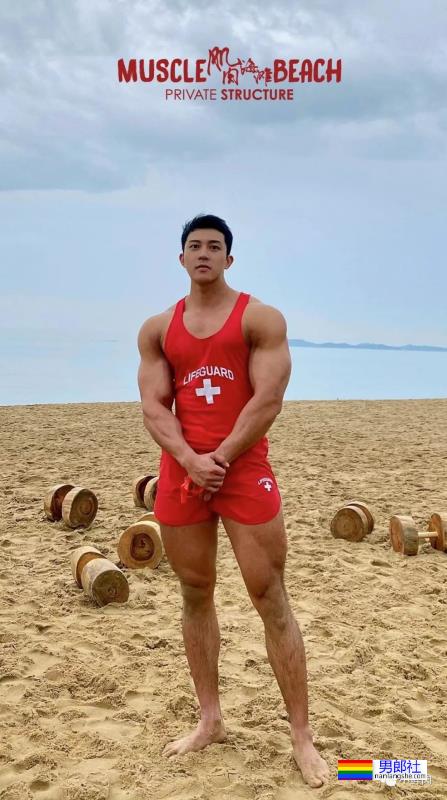 这清一色的红泳裤肌肉小哥哥在哪里？我也想去！ - 51虹马