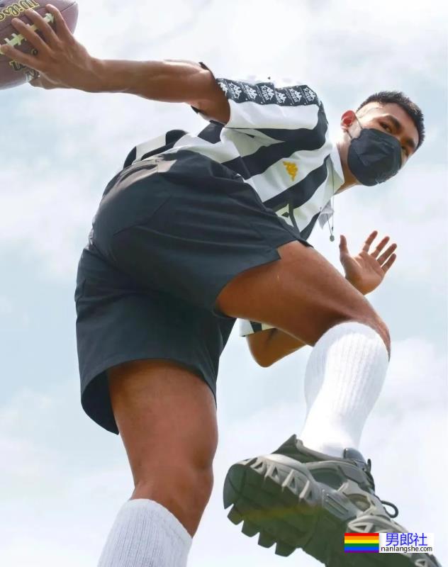 黑皮白袜，野球体育生 - 51虹马