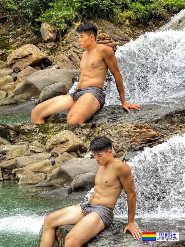 夏天就是要和肌肉男去野泳啊，赏心悦目 - 51虹马