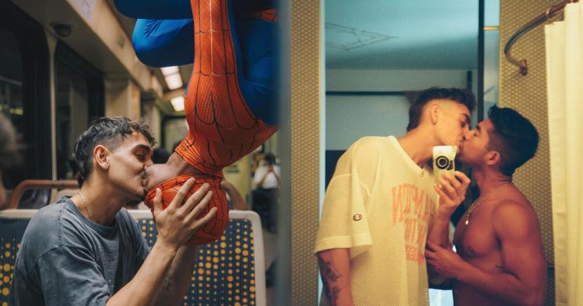 蜘蛛人于地铁「倒挂激吻」帅男 网惊喜：「这是今天看到最可爱的画面！」-51虹马