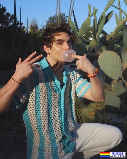 放闪注意！ 混血男模激情开撩演员男友：Troy Pes - 51虹马