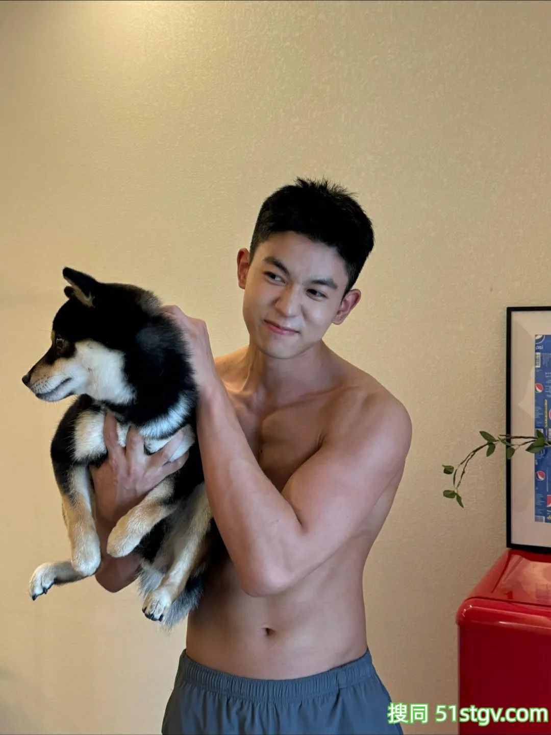 帅哥哥和小狗狗，太可爱了吧 - 51虹马